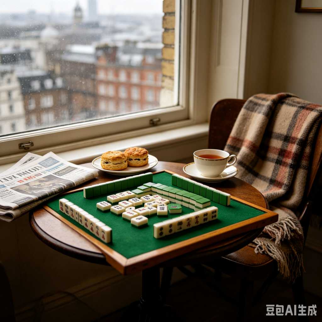 saturated color mahjong set print